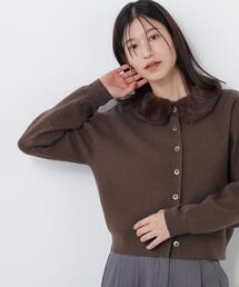 N.(N. Natural Beauty Basic) | フェイクファーカラーカーディガン(カーディガン/ボレロ)