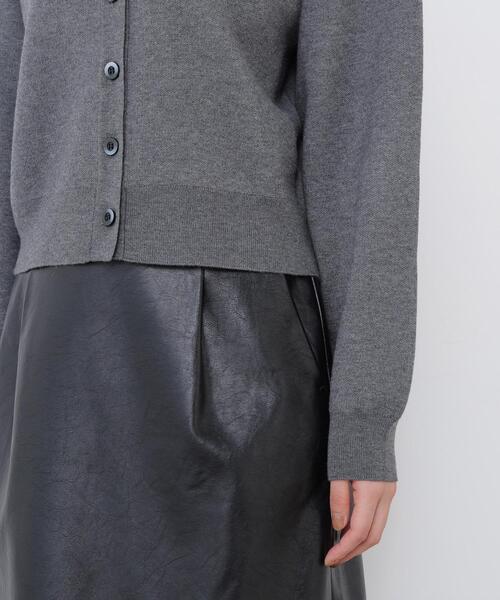 N.(N. Natural Beauty Basic)(エヌエヌナチュラルビューティーベーシック)の「フェイクファーカラーカーディガン(カーディガン/ボレロ・レディース・グレー系その他/イエロー系その他/ホワイト系その他/ブラウン系その他・FREE)」の6枚目の写真