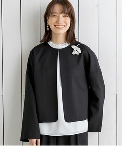 ドロップショルダーのシンプルジャケット /七五三/セレモニー/卒業式/入学式/学校行事/オフィス