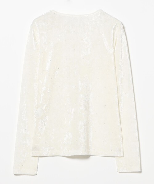 Ray BEAMS(レイビームス)の「ホット フィックス フロッキー クルーネック(Tシャツ/カットソー・レディース・オフホワイト/ブラック/ダークブラウン・ONE SIZE)」の14枚目の写真