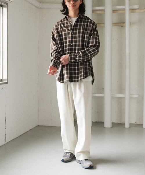 FORK&SPOON(フォークアンドスプーン)の「FORK&SPOON メッシュデニムワイドパンツ(その他パンツ・メンズ・ネイビー/ベージュ・5/4)」の20枚目の写真