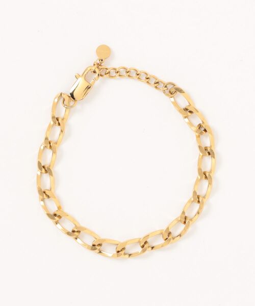 Now me. by NYLON JAPAN(ナウミーバイナイロンジャパン)の「【NEI/NOR】デザインチェーンブレスレット(ブレスレット・レディース・シルバー/ゴールド・FREE)」の2枚目の写真