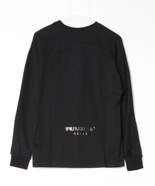 1PIU1UGUALE3 RELAX (ウノピゥウノウグァーレトレ リラックス)の「【1PIU1UGUALE3 RELAX】MICKEY SILHOUETTE GRADATION LINESTONE L/S(Tシャツ/カットソー・メンズ・ブラック/ホワイト・X-LARGE/LARGE/MEDIUM)」の3枚目の写真