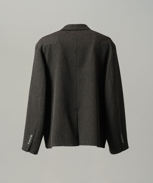 MAISON SPECIAL(メゾンスペシャル)の「《UNISEX》グランジネッププライムオーバーダブルブレストジャケット/Grunge Nep Prime-Over Double-breasted Jacket【MAISON SPECIAL/メゾンスペシャル】■セットアップ対応■(テーラードジャケット・メンズ・ブラック/ダークネイビー・1/0/2)」の10枚目の写真
