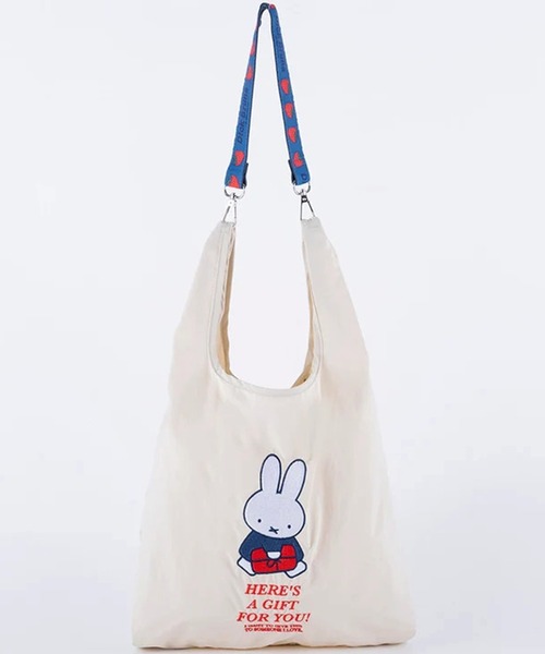 Dick Bruna(ディックブルーナ)の「"11"≪Dick Bruna≫miffy 1ポケット ストラップ付き ショッパー/エコバッグ(エコバッグ/サブバッグ・レディース・ベージュ/ブラック/アイボリー・ONE SIZE)」の7枚目の写真