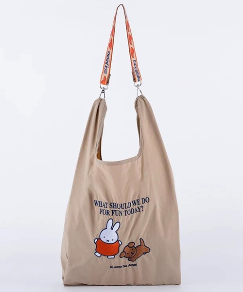 Dick Bruna(ディックブルーナ)の「"11"≪Dick Bruna≫miffy 1ポケット ストラップ付き ショッパー/エコバッグ(エコバッグ/サブバッグ・レディース・ベージュ/ブラック/アイボリー・ONE SIZE)」の19枚目の写真