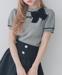 セール】【Belle Charme】Classical Frill Collar Jacket（ノーカラー