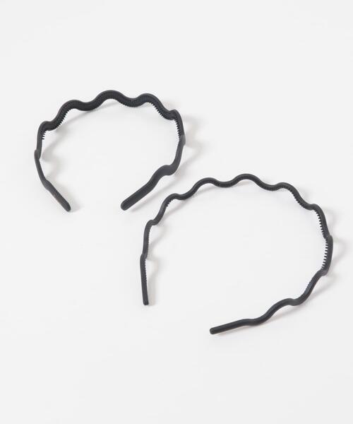 URBAN RESEARCH(アーバンリサーチ)の「decor『デコール』 SET WAVE HEADBAND(カチューシャ・レディース・ブラック・-)」の1枚目の写真