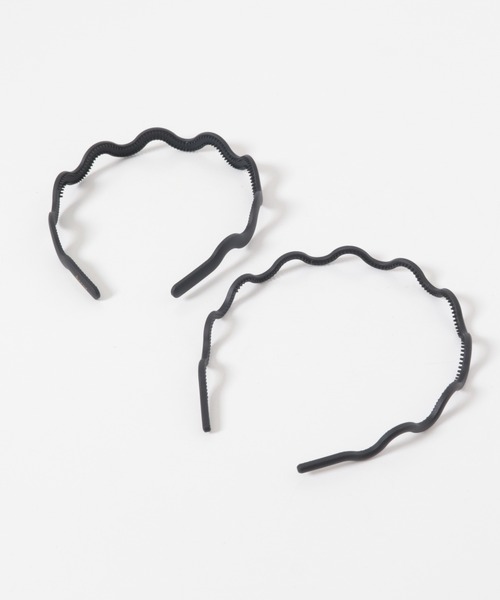 URBAN RESEARCH(アーバンリサーチ)の「decor『デコール』 SET WAVE HEADBAND(カチューシャ・レディース・ブラック・-)」の2枚目の写真