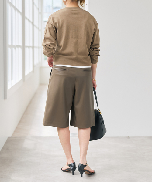 Spick & Span(スピックアンドスパン)の「《手洗い可 / 》メタルボタンクルーネックカーディガン(カーディガン/ボレロ・レディース・ブラック/モカ/グリーン・FREE)」の11枚目の写真