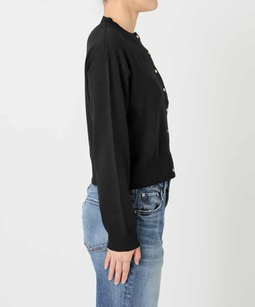 Spick & Span(スピックアンドスパン)の「《手洗い可 / 》メタルボタンクルーネックカーディガン(カーディガン/ボレロ・レディース・ブラック/モカ/グリーン・FREE)」の19枚目の写真