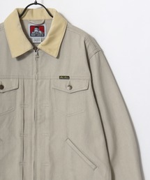 BEN DAVIS/ベンデイビス CTT COTTON TWILL TRUCKER/オーバーサイズ コットンツイル 襟コーデュロイ トラッカージャケット/ワークジャケット/ハンティングジャケット/レディース メンズ