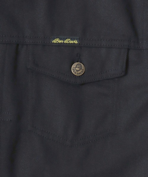 BEN DAVIS（ベンデイビス）の「BEN DAVIS/ベンデイビス CTT COTTON TWILL TRUCKER/オーバーサイズ コットンツイル 襟コーデュロイ トラッカージャケット/ワークジャケット/ハンティングジャケット/レディース メンズ（ブルゾン・メンズ・アイボリー/ブラック/ベージュ・L/XL/M）」の15枚目の写真