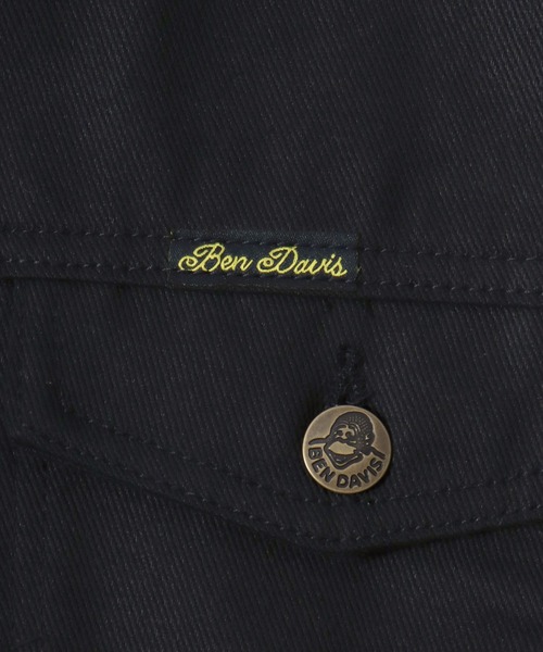 BEN DAVIS（ベンデイビス）の「BEN DAVIS/ベンデイビス CTT COTTON TWILL TRUCKER/オーバーサイズ コットンツイル 襟コーデュロイ トラッカージャケット/ワークジャケット/ハンティングジャケット/レディース メンズ（ブルゾン・メンズ・アイボリー/ブラック/ベージュ・L/XL/M）」の14枚目の写真
