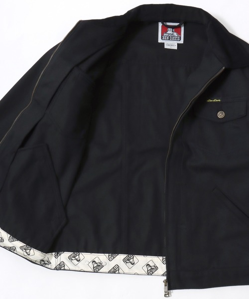 BEN DAVIS（ベンデイビス）の「BEN DAVIS/ベンデイビス CTT COTTON TWILL TRUCKER/オーバーサイズ コットンツイル 襟コーデュロイ トラッカージャケット/ワークジャケット/ハンティングジャケット/レディース メンズ（ブルゾン・メンズ・アイボリー/ブラック/ベージュ・L/XL/M）」の5枚目の写真