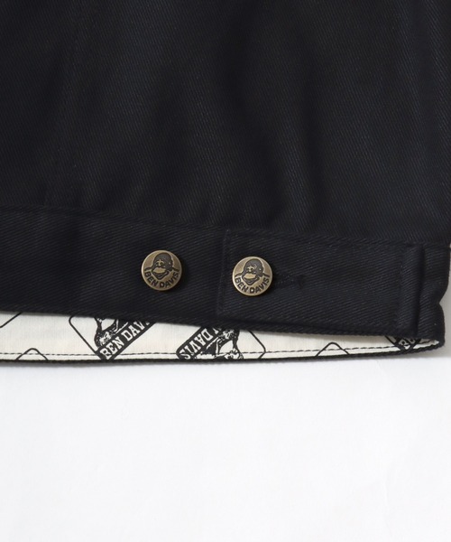 BEN DAVIS（ベンデイビス）の「BEN DAVIS/ベンデイビス CTT COTTON TWILL TRUCKER/オーバーサイズ コットンツイル 襟コーデュロイ トラッカージャケット/ワークジャケット/ハンティングジャケット/レディース メンズ（ブルゾン・メンズ・アイボリー/ブラック/ベージュ・L/XL/M）」の6枚目の写真