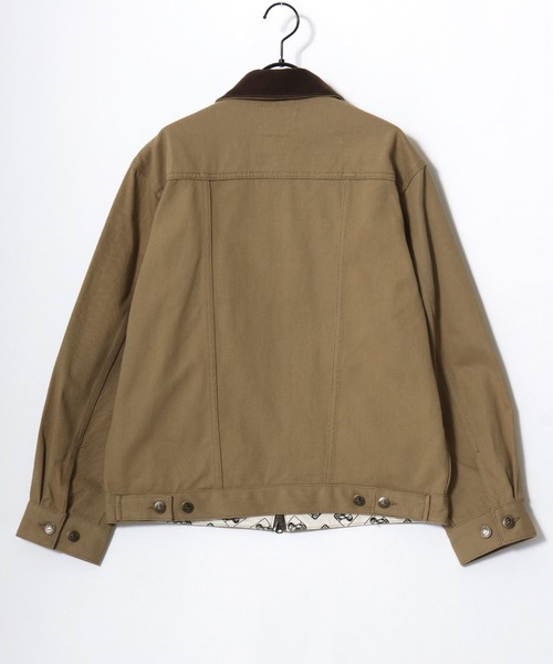 BEN DAVIS（ベンデイビス）の「BEN DAVIS/ベンデイビス CTT COTTON TWILL TRUCKER/オーバーサイズ コットンツイル 襟コーデュロイ トラッカージャケット/ワークジャケット/ハンティングジャケット/レディース メンズ（ブルゾン・メンズ・アイボリー/ブラック/ベージュ・L/XL/M）」の17枚目の写真