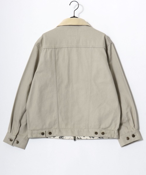 BEN DAVIS（ベンデイビス）の「BEN DAVIS/ベンデイビス CTT COTTON TWILL TRUCKER/オーバーサイズ コットンツイル 襟コーデュロイ トラッカージャケット/ワークジャケット/ハンティングジャケット/レディース メンズ（ブルゾン・メンズ・アイボリー/ブラック/ベージュ・L/XL/M）」の21枚目の写真