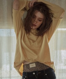 ottilie（オティーリエ）の「【 nap / ナップ 】 Broken Sleeve Long T  / ブロークンスリーブロングTシャツ　IFI（Tシャツ/カットソー）」