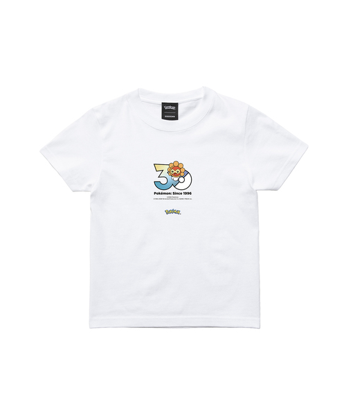 ZOZOSPOT(ゾゾスポット)の「Pokemon 30th Anniversary 1025 T-shirt 「ポワルン(たいようのすがた)」(Tシャツ/カットソー・レディース・ホワイト・SMALL/MEDIUM/LARGE/X-LARGE/XX-LARGE/XXX-LARGE/100cm/110cm/120cm/130cm/140cm/150cm/160cm)」の2枚目の写真