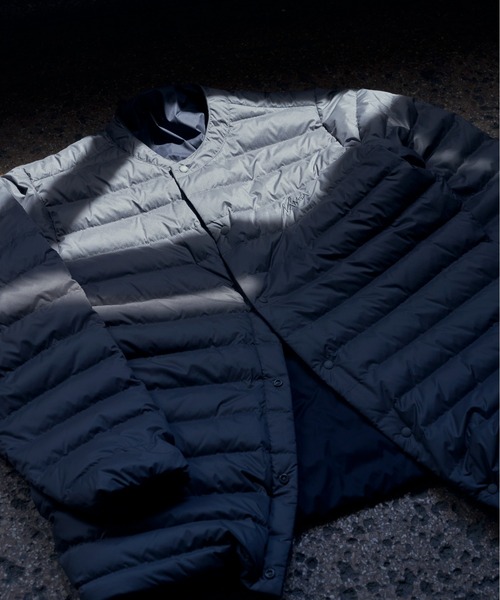 NANGA(ナンガ)の「『別注』NANGA×DOORS REVERSIBLE DOWN JACKET(ダウンジャケット/コート・メンズ・ブラック/チャコールグレー/モカ・X-LARGE/LARGE/MEDIUM/SMALL)」の11枚目の写真