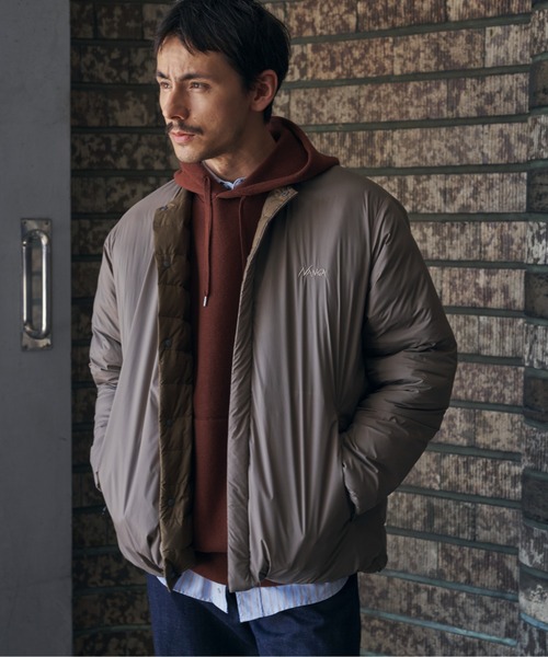 NANGA(ナンガ)の「『別注』NANGA×DOORS REVERSIBLE DOWN JACKET(ダウンジャケット/コート・メンズ・ブラック/チャコールグレー/モカ・X-LARGE/LARGE/MEDIUM/SMALL)」の15枚目の写真