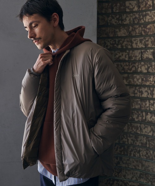 NANGA(ナンガ)の「『別注』NANGA×DOORS REVERSIBLE DOWN JACKET(ダウンジャケット/コート・メンズ・ブラック/チャコールグレー/モカ・X-LARGE/LARGE/MEDIUM/SMALL)」の16枚目の写真