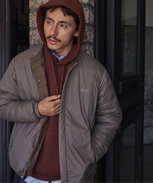 NANGA(ナンガ)の「『別注』NANGA×DOORS REVERSIBLE DOWN JACKET(ダウンジャケット/コート・メンズ・ブラック/チャコールグレー/モカ・X-LARGE/LARGE/MEDIUM/SMALL)」の17枚目の写真