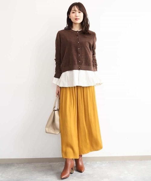 MK MICHEL KLEIN（エムケーミッシェルクラン）の「[洗える]モールヤーンニットカーディガン（カーディガン/ボレロ・レディース・ブラック/レッド/ブラウン/ブルー・38）」の8枚目の写真