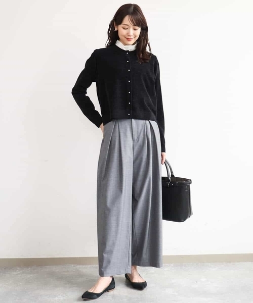 MK MICHEL KLEIN（エムケーミッシェルクラン）の「[洗える]モールヤーンニットカーディガン（カーディガン/ボレロ・レディース・ブラック/レッド/ブラウン/ブルー・38）」の11枚目の写真