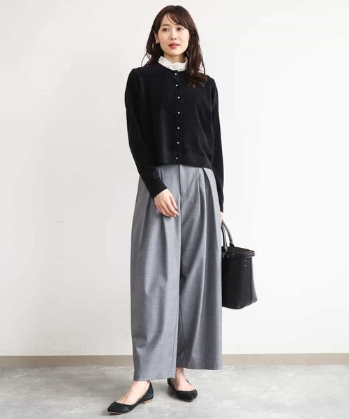 MK MICHEL KLEIN（エムケーミッシェルクラン）の「[洗える]モールヤーンニットカーディガン（カーディガン/ボレロ・レディース・ブラック/レッド/ブラウン/ブルー・38）」の12枚目の写真