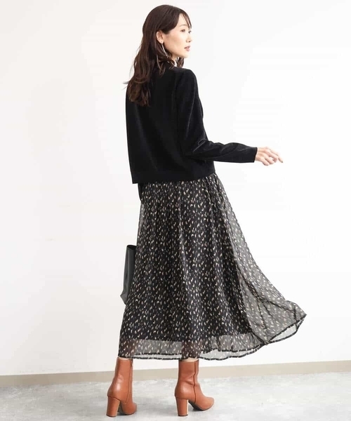 MK MICHEL KLEIN（エムケーミッシェルクラン）の「[洗える]モールヤーンニットカーディガン（カーディガン/ボレロ・レディース・ブラック/レッド/ブラウン/ブルー・38）」の18枚目の写真