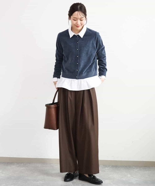 MK MICHEL KLEIN（エムケーミッシェルクラン）の「[洗える]モールヤーンニットカーディガン（カーディガン/ボレロ・レディース・ブラック/レッド/ブラウン/ブルー・38）」の21枚目の写真