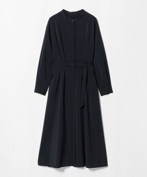 ベルト フレア ロングスリーブ ワンピース