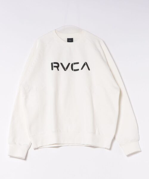 RVCA(ルーカ)の「RVCA メンズ STENCIL RVCA CR トレーナー 【2026年秋冬モデル】(スウェット・メンズ・ヘザーグレー/ブラック/ブルー系その他/オフホワイト・SMALL/LARGE/MEDIUM/X-LARGE)」の2枚目の写真