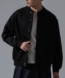 Crownor（クラウノアー）の「フェイクスエード ノーカラージャケット（ブルゾン）」