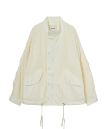 FUNNEL NECK JACKET IN WHITE