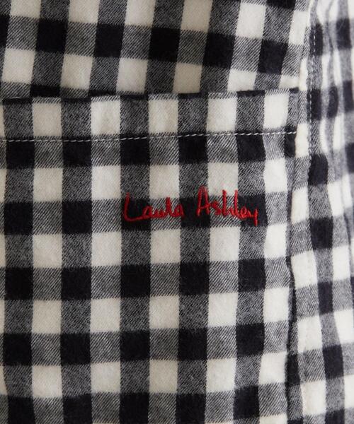 LAURA ASHLEY(ローラアシュレイ)の「【日本製/ワンマイルウェア】コットン起毛シャツブラウス(シャツ/ブラウス・レディース・ブラック系1/アイボリー/ブラック系2・38)」の11枚目の写真