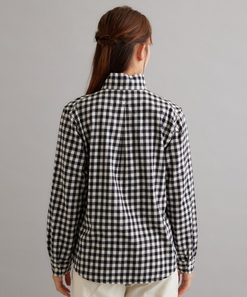LAURA ASHLEY(ローラアシュレイ)の「【日本製/ワンマイルウェア】コットン起毛シャツブラウス(シャツ/ブラウス・レディース・ブラック系1/アイボリー/ブラック系2・38)」の18枚目の写真