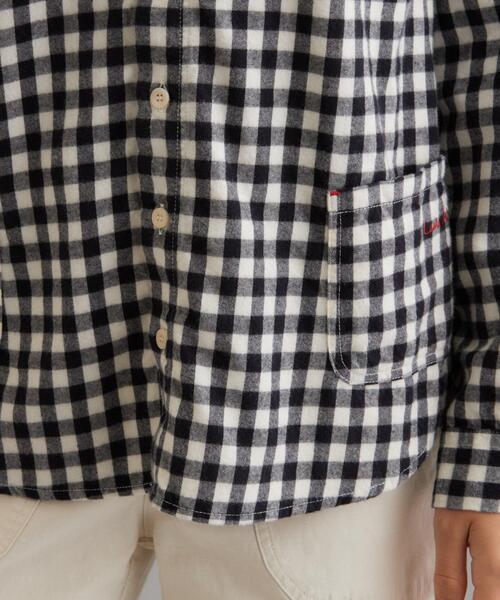 LAURA ASHLEY(ローラアシュレイ)の「【日本製/ワンマイルウェア】コットン起毛シャツブラウス(シャツ/ブラウス・レディース・ブラック系1/アイボリー/ブラック系2・38)」の22枚目の写真