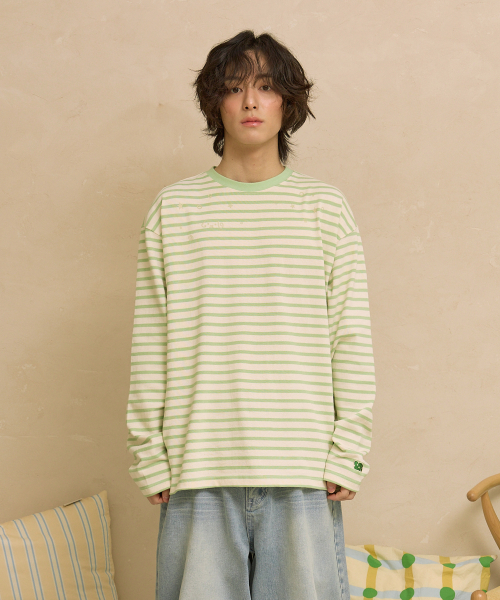 WaiKei（ワイケイ）の「ストライプマルチロングスリーブTシャツミント（Tシャツ/カットソー・レディース・その他・1/2）」の4枚目の写真