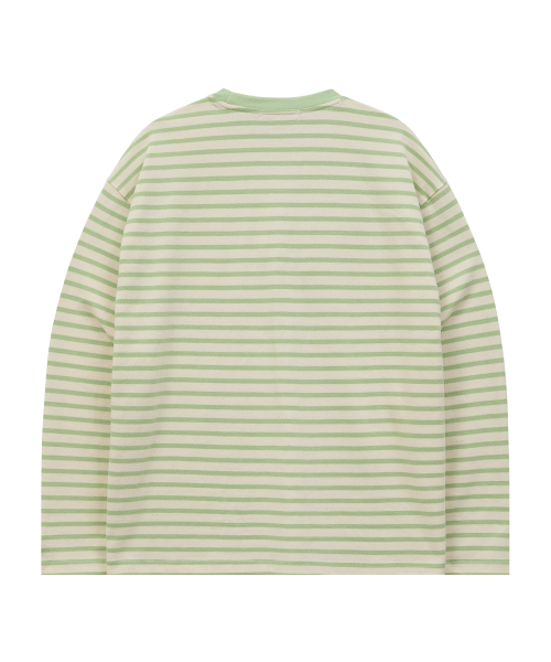 WaiKei（ワイケイ）の「ストライプマルチロングスリーブTシャツミント（Tシャツ/カットソー・レディース・その他・1/2）」の2枚目の写真