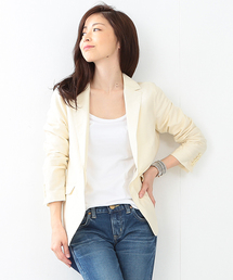 Demi-Luxe BEAMS | Demi-Luxe BEAMS / ナイロンコットン テーラードジャケット(テーラードジャケット)