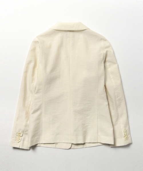 Demi-Luxe BEAMS（デミルクス ビームス）の「Demi-Luxe BEAMS / ナイロンコットン テーラードジャケット（テーラードジャケット・レディース・オフホワイト/ブラック・38/36）」の8枚目の写真