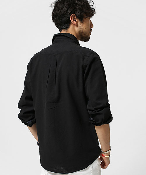 NANO universe(ナノユニバース)の「C/Lカラーシャツ L/S(シャツ/ブラウス・メンズ・ベージュ/ネイビー/ホワイト/カーキ/ブラック・MEDIUM/LARGE/SMALL)」の17枚目の写真