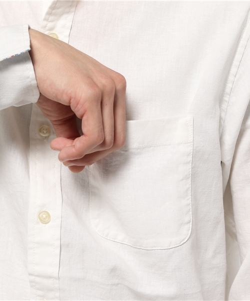 NANO universe(ナノユニバース)の「C/Lカラーシャツ L/S(シャツ/ブラウス・メンズ・ベージュ/ネイビー/ホワイト/カーキ/ブラック・MEDIUM/LARGE/SMALL)」の9枚目の写真