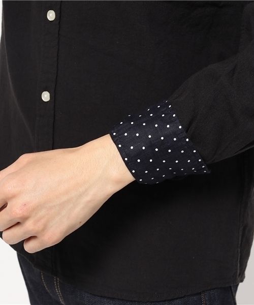 NANO universe(ナノユニバース)の「C/Lカラーシャツ L/S(シャツ/ブラウス・メンズ・ベージュ/ネイビー/ホワイト/カーキ/ブラック・MEDIUM/LARGE/SMALL)」の10枚目の写真