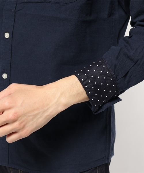 NANO universe(ナノユニバース)の「C/Lカラーシャツ L/S(シャツ/ブラウス・メンズ・ベージュ/ネイビー/ホワイト/カーキ/ブラック・MEDIUM/LARGE/SMALL)」の12枚目の写真