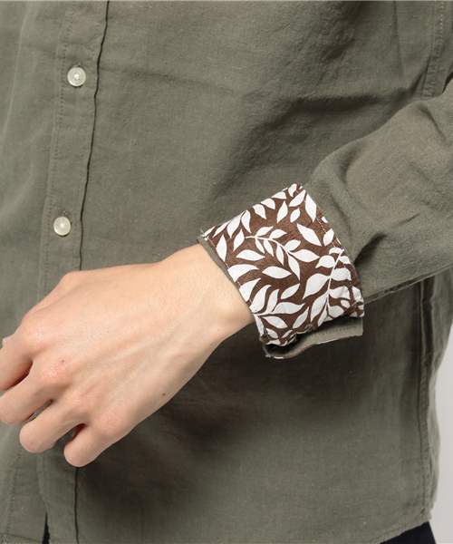 NANO universe(ナノユニバース)の「C/Lカラーシャツ L/S(シャツ/ブラウス・メンズ・ベージュ/ネイビー/ホワイト/カーキ/ブラック・MEDIUM/LARGE/SMALL)」の13枚目の写真