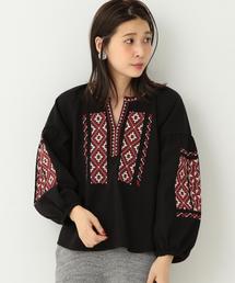 Another Edition | ツイル刺繍ブラウス/AEBC TWILL EMBR PO(シャツ/ブラウス)